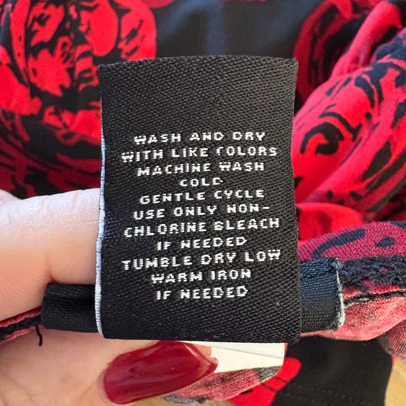 Torrid Rose Print Crisscross Babydoll Tank Top Womens Plus Size 3XL - Picture 7 of 8